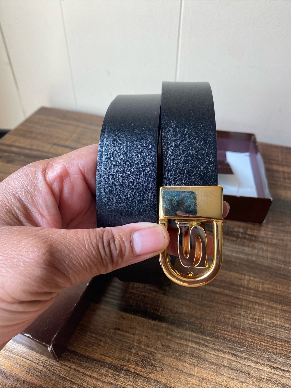 Vintage Leather Belt, 40” adjustable - Picture 8 of 9